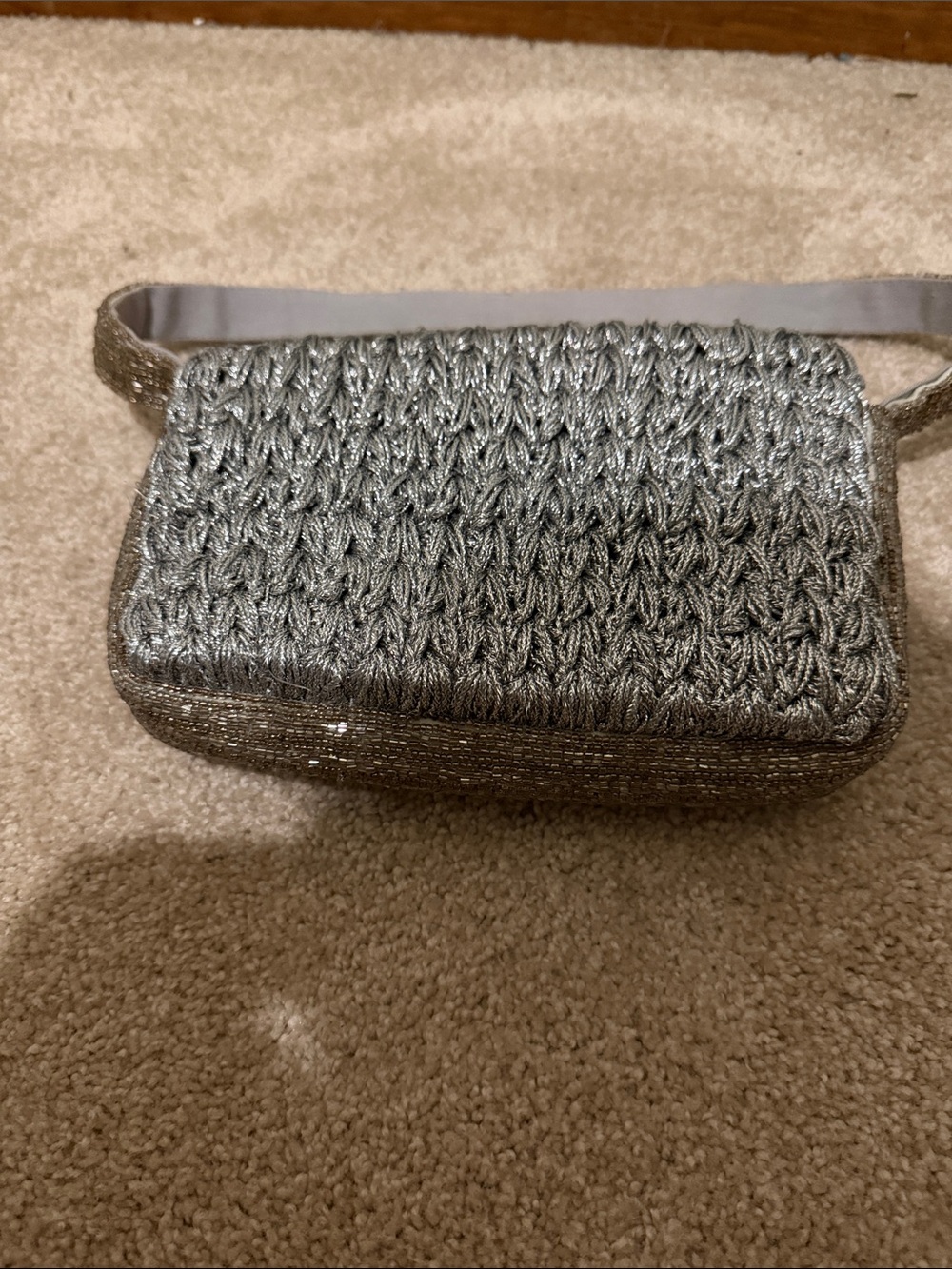 Anthropologie Metallic silver Shoulder Bag - Picture 5 of 5